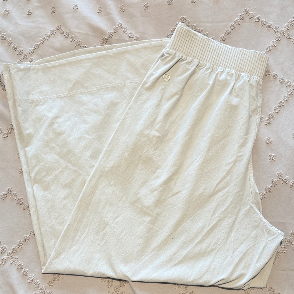 lululemon athletica Off-White Elastic-Waist Joggers